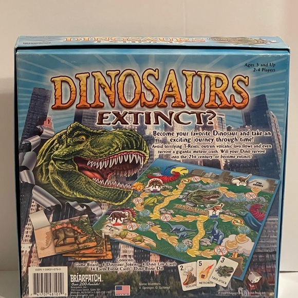 BRIARPATCH Dinosaurs Extinct?  Dinosaur Survival Board Game 2006 - Picture 2 of 9